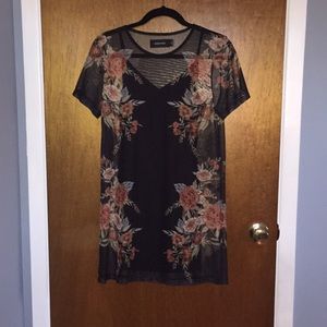 Wallflower sheer printed dress